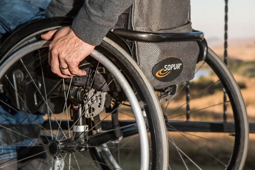 man in wheelchair