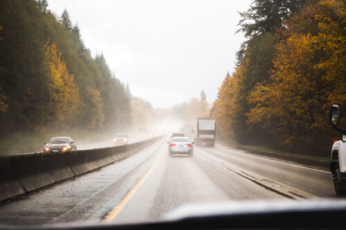 driving in rain