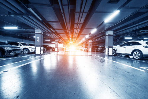 parking garage interior